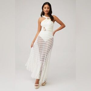 PatBO White Maxi Dress